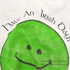 1990's HANES HAVE AN IRISH DAY! SMILEY FACE T-SHIRT ... XL