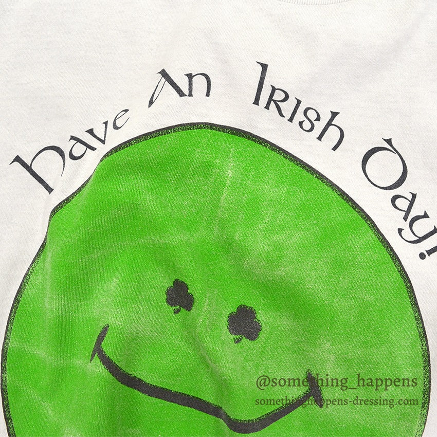 1990's HANES HAVE AN IRISH DAY! SMILEY FACE T-SHIRT ... XL