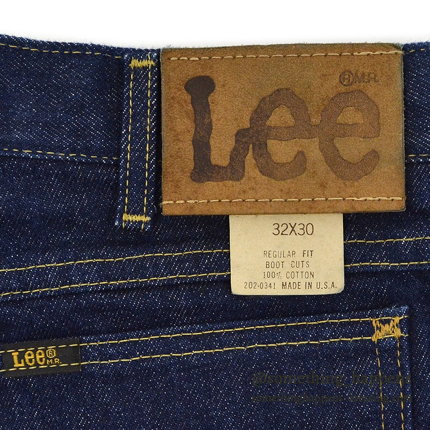 1980's Lee 202 BOOT CUTS DENIM PANTS... W32/L30