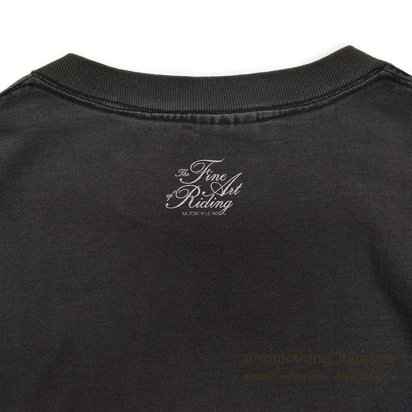 1990's ONEITA MOTORCYCLE ART FIRE PATTERN L/S T-SHIRT ... LARGE