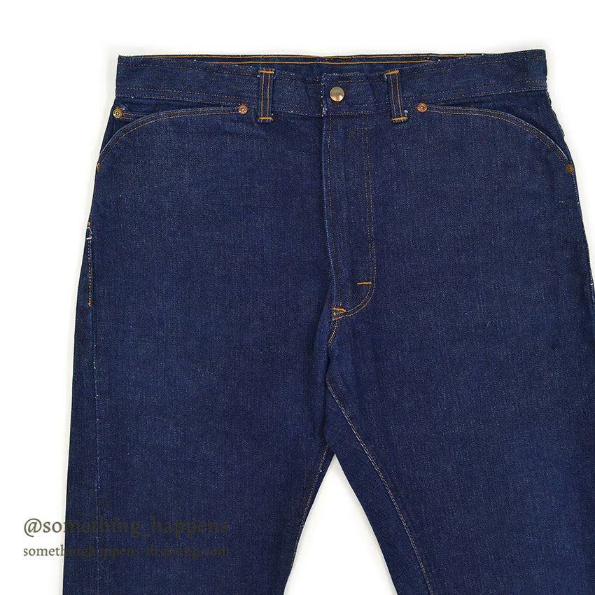 1960's SEARS ROEBUCKS DENIM PANTS SELVAGE MINT... W34/L29