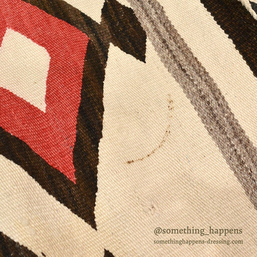 c.1930's NAVAJO RUG DIAMOND PATTERN... 135cm/92cm