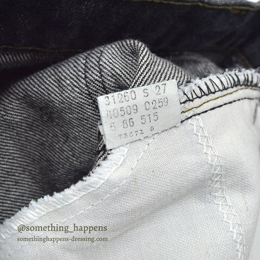 1980's Levi's 509 BLACK DENIM PANTS...W31/L34