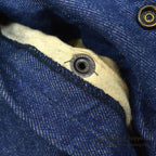 1980's~ HOPE MANUFACTURING, INC. MA-1 DENIM/NYLON FLIGHT JACKET ... L