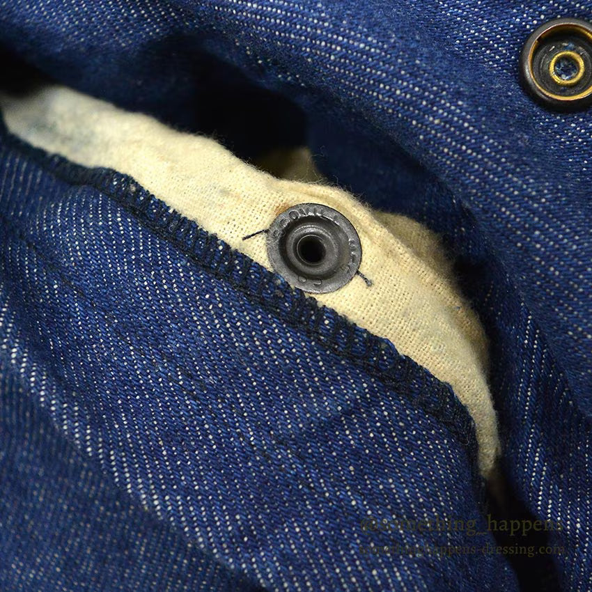 1980's~ HOPE MANUFACTURING, INC. MA-1 DENIM/NYLON FLIGHT JACKET ... L