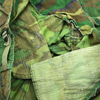 1970's USARMY ERDL NON RIP MIX LEAF PANTS... MEDIUM-REGULAR