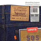 1990's DEADSTOCK Levi's 505 DENIM PANTS Made in USA... W34/L34