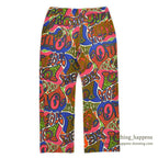 1960's JANTZEN LOVE ME ALL OVER PRINT COTTON PANTS... 36