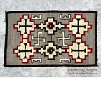 c.1920's NAVAJO RUG WHIRLING LOGS SWASTIKA... 156cm/95cm