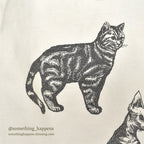 1990's MICHIGAN RAG CO. CAT PRINT T-SHIRT ...