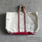 1970s LL Bean Boat and Tote, faded, with cursive tag...