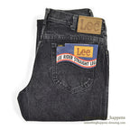 1980's Lee 200 BLACK DENIM PANTS...W33/L30