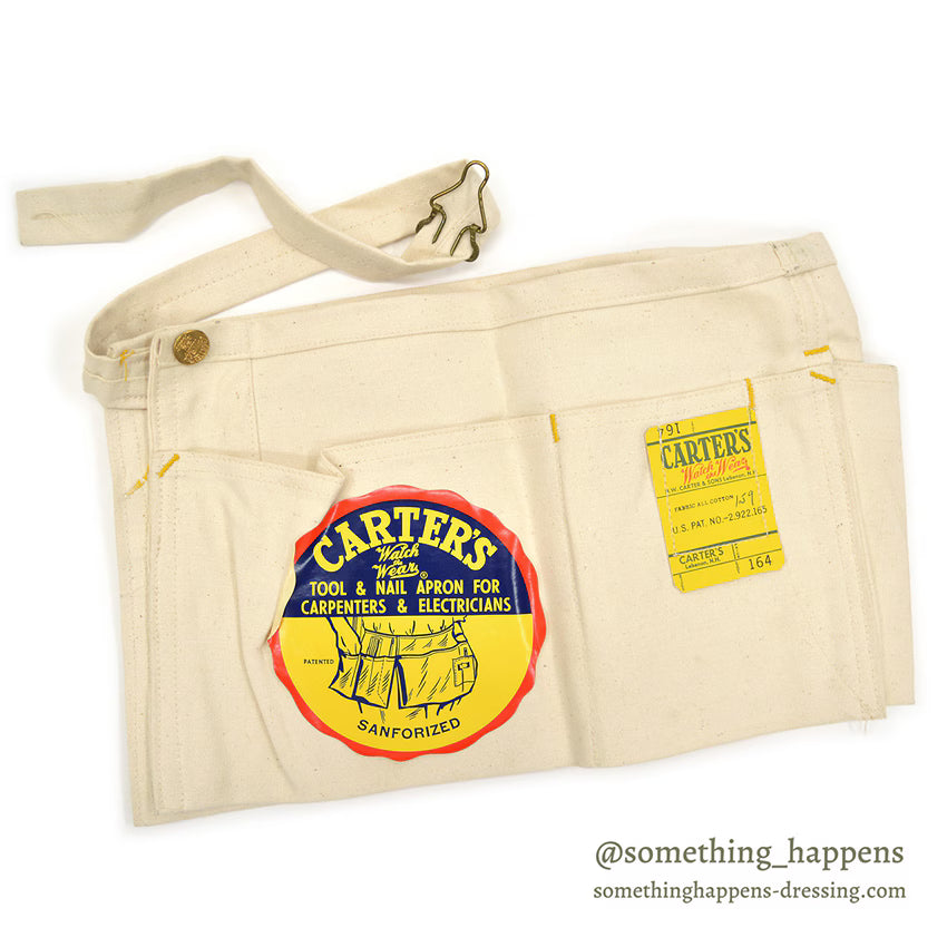 1950's DEADSTOCK CARTER'S CANVAS TOOL & NAIL APRON...
