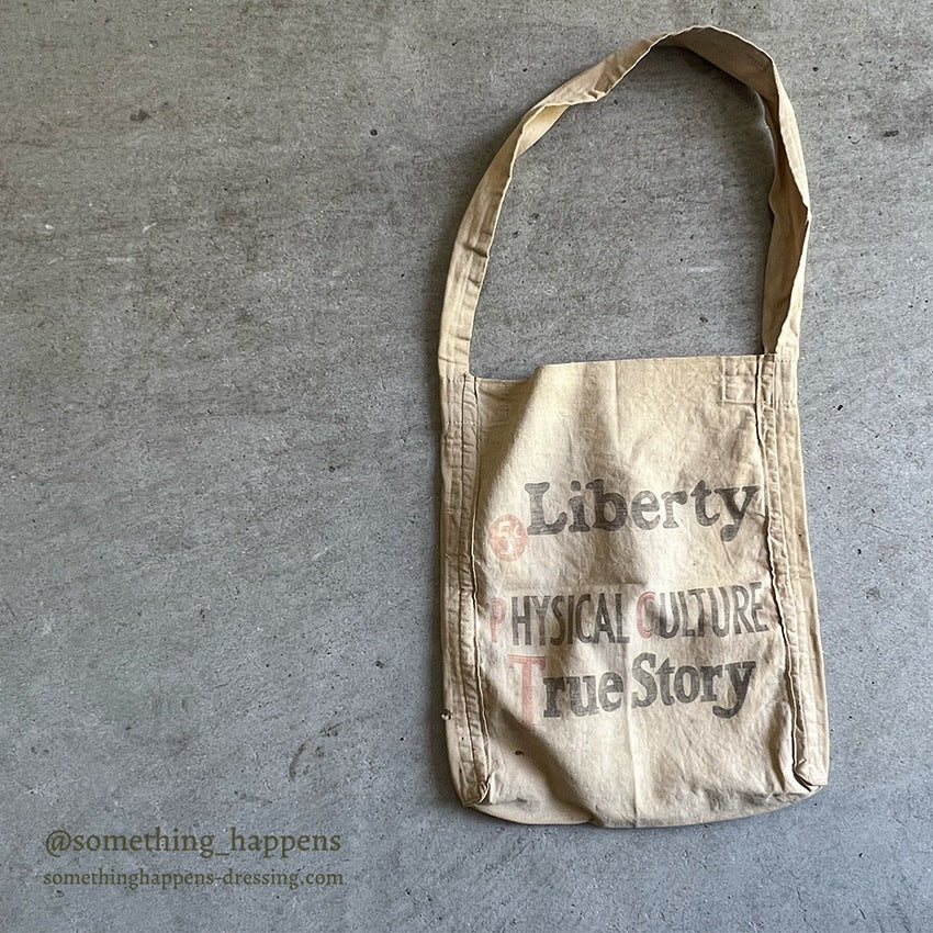 1930's~ LIBERTY PHYSICAL CULTURE TRUE STORY MAGAZINE DELIVERY BAG ...