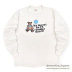 1980's STEDMAN TEDDY BEAR PRINT L/S T-SHIRT ... L