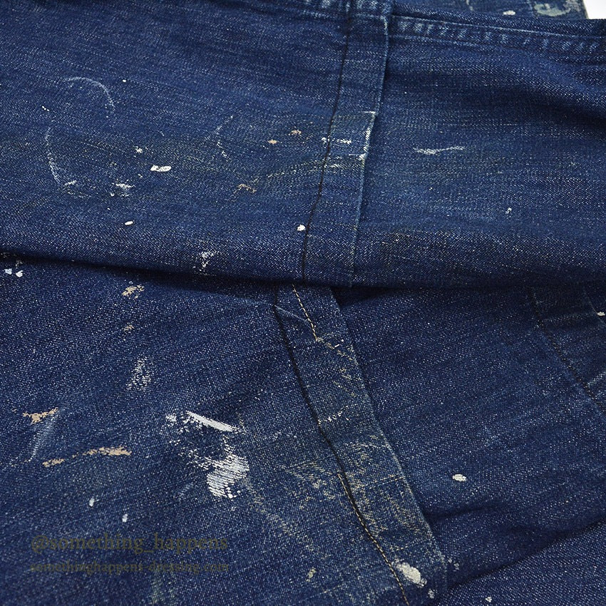 1940's U.S.NAVY WWII SHAWL COLLAR DENIM JACKET PAINTED ...