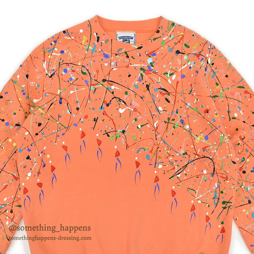 1990's Lee ABSTRACT PAINTING SWEAT SHIRT...