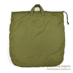 1970's USAF BAG, FLYING HELMET, NYLON CAMO LINING...