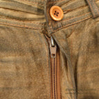 1970's~ SCULLY BROWN LEATHER PANTS...W33/L29