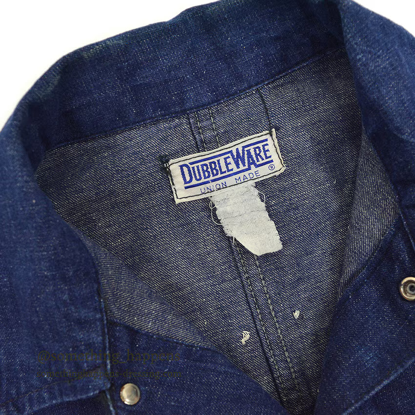 1950's DUBBLEWARE MEMORIAL RAILROAD DENIM COVERALL...