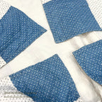 ANTIQUE CALICO PATCHWORK QUILT SUPER CLEAN... 197cm/193cm