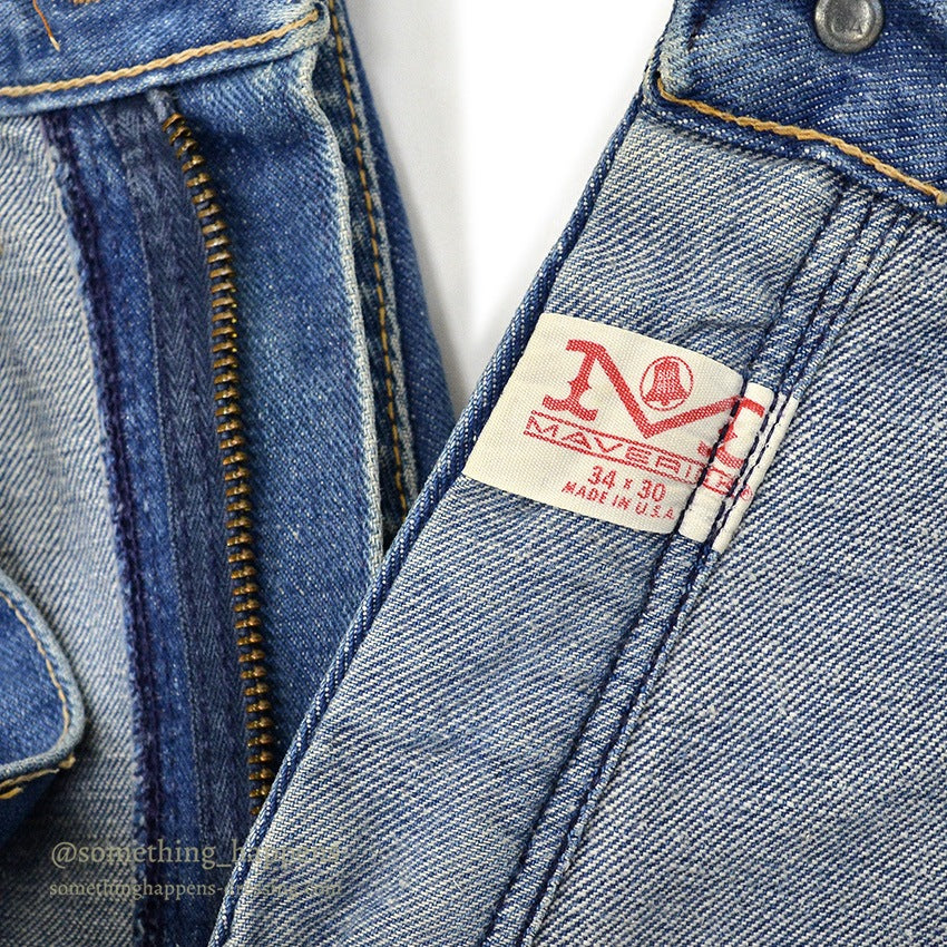 1960's~ MAVERICK 44MWZ DENIM PANTS... W34/30