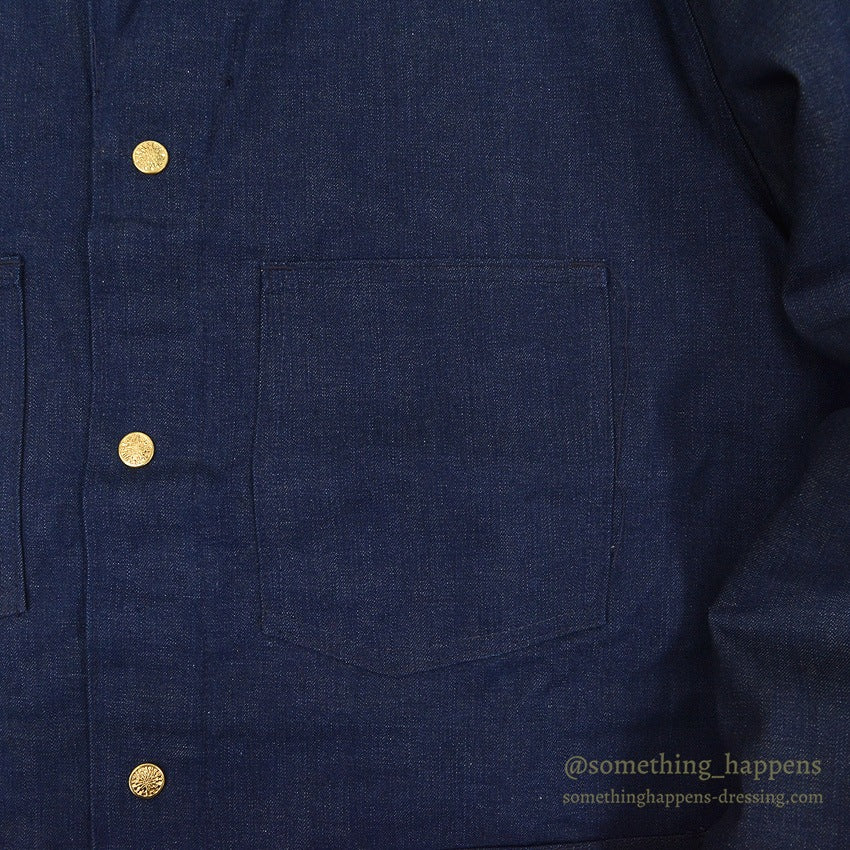 ~1960's DEADSTOCK UNKNOWN DENIM COVERALL BLANKET TWO TONE ... 42