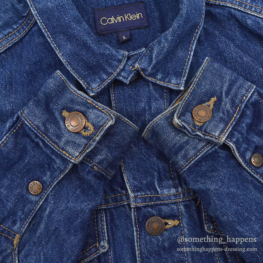 1980's CALVIN KLAIN DESIGNED DENIM JACKET... L