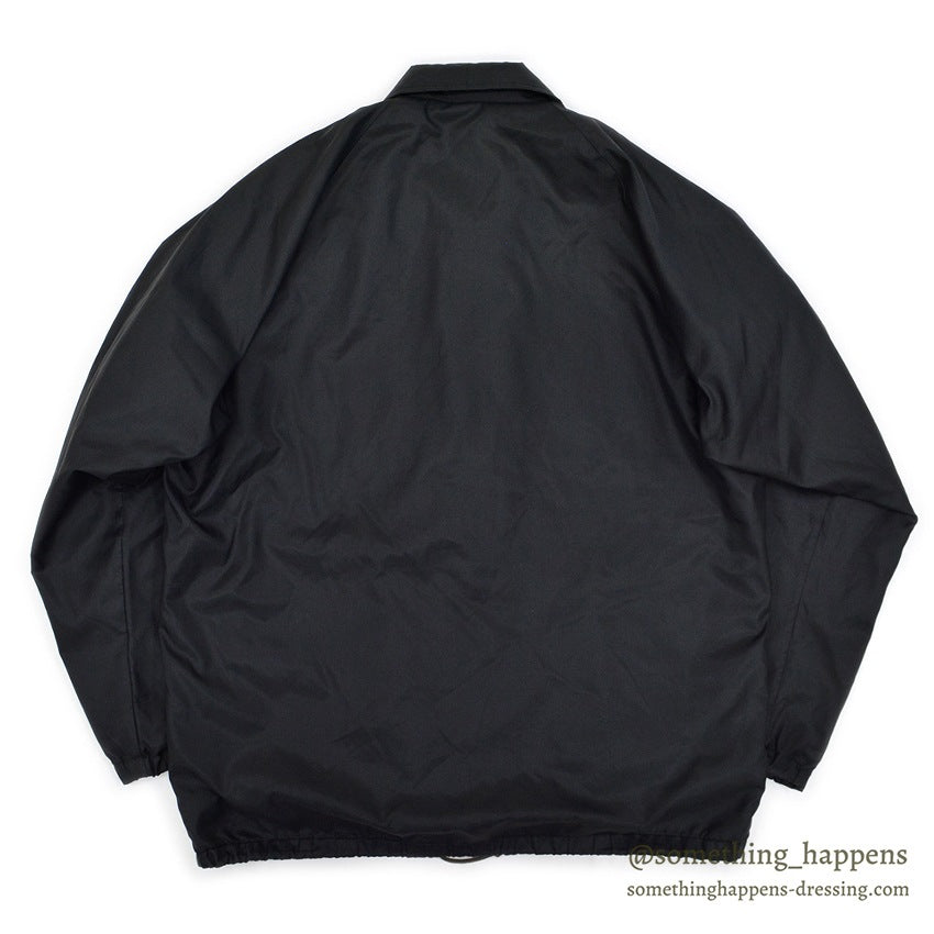 1970's CHMAPION BLACK NYLON COACH JACKET...