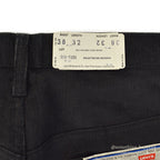 1980's DEADSTOCK Levi's 519-1558 BLACK CORDUROY PANTS... W38/L32
