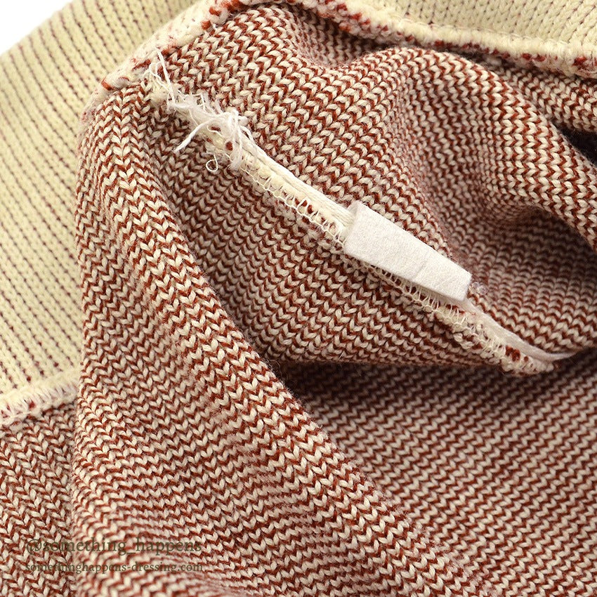 1970's~ NATIVE PATTERN JACQUARD SHAWL COLLAR CARDIGAN...