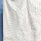 ANTIQUE WOMEN'S CLUB OVER 200 SIGNATURES EMBROIDERY CLOTH UNUSED...