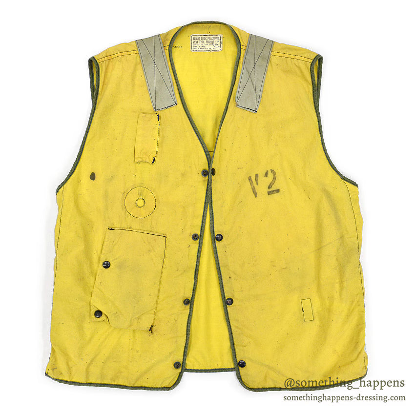 1960's U.S.NAVY AIRCRAFT FLIGHT DECK PRESERVER VEST TYPE, MARK1 ... LARGE