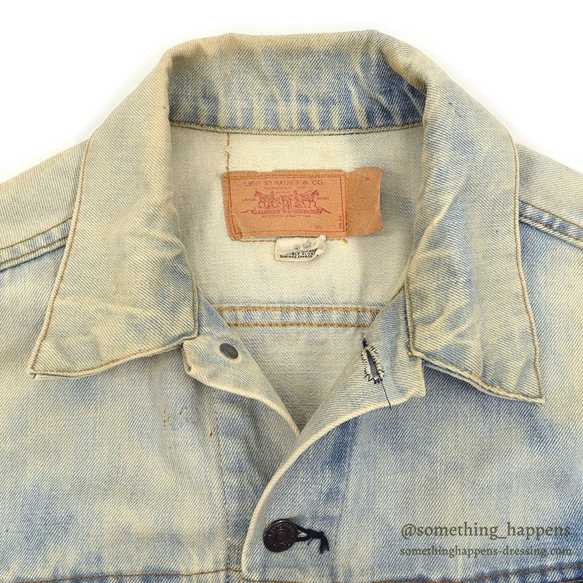 1970's Levi's 70505-0217 BLEACHED DENIM JACKET... 44
