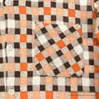 1950's~ CHECKERED ALL COTTON PRINT FLANNEL SHIRT ...