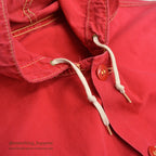 1950's~ JC HIGGINS HUNTING RED COTTON PARKA...