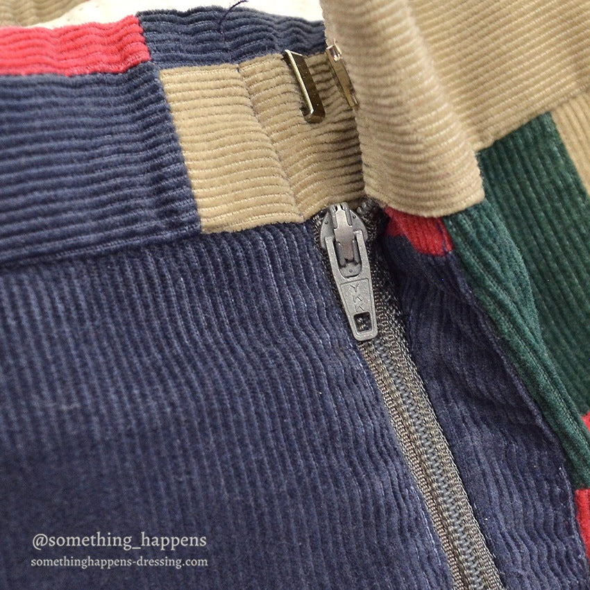 ~1980's PATCHWORK CORDUROY PANTS...W34/L28
