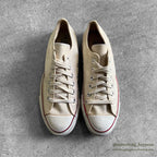 1980's DEADSTOCK CONVERSE ALLSTAR OX WHITE CANVAS ... 7 1/2