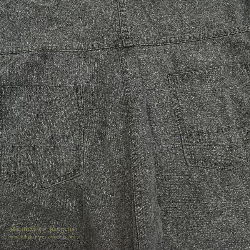 1950's VOISINEL GARMENT COMPANY BLACK COVERT COVERALL ... 40