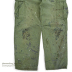 1960's USARMY JUNGLE FATIGUE PANTS POPLIN... MEDIUM-REGULAR