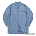 1940's~ USNAVY CHAMBRAY SHIRT STENCIL...