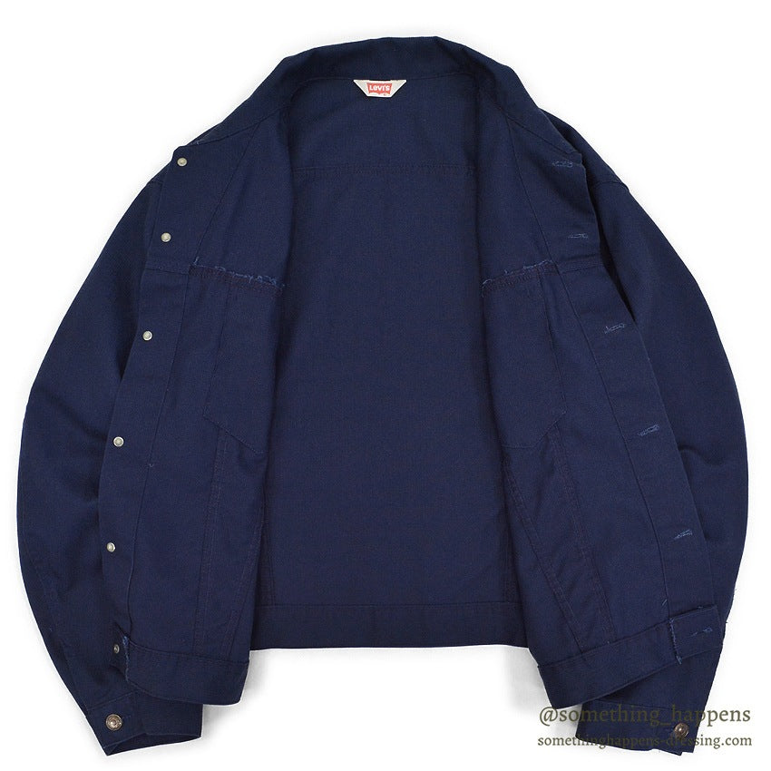 ~1970's LEVI'S 70505 BIG-E PIQUE JACKET DARK NAVY ... BIG SIZE