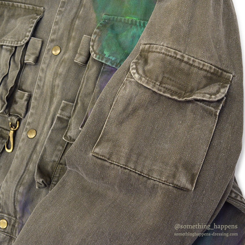 1980's POLO RALPH LAUREN PHOTOGRAPHER JACKET HAND PAINTED ... L