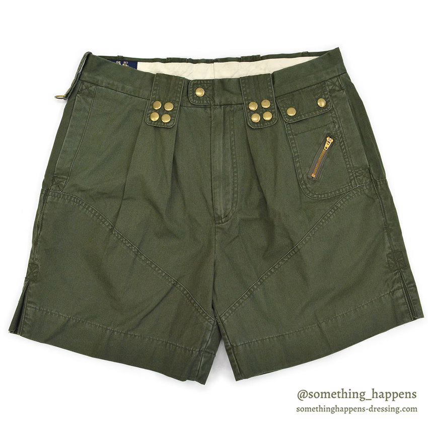 1990's WILLIS & GEIGER BUSH POPLIN SHORTS OLIVE ... W34