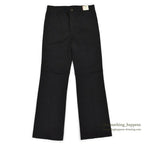 1970's~ DEADSTOCK CHALLENGER BY Kmart BLACK BOOT CUT TWILL PANTS... W32/L32