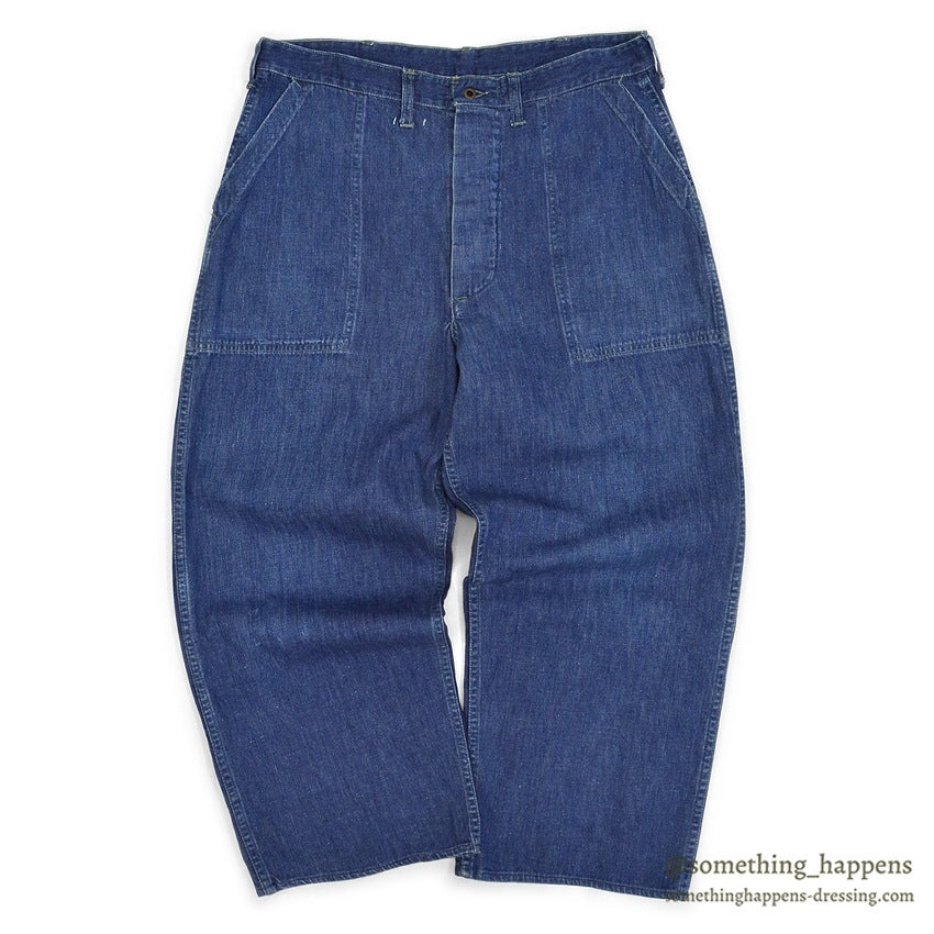 1940's WW2 DENIM TROUSERS ... W34