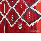 ANTIQUE NAVAJO RUG RED/ORANGE LARGE SIZE ... 165cm/115cm