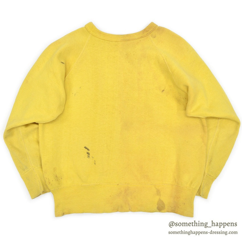 1960's YELLOW BLANK SWEAT SHIRT...