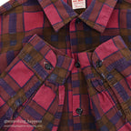 1960's BIGMAC PRINT FLANNEL SHIRT RARE COLOR... L