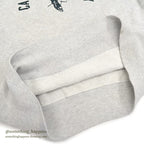 1950's CHAMPION RUNNER TAG INDIAN HEAD FLOCK PRINT SWEAT SHIRT ... L